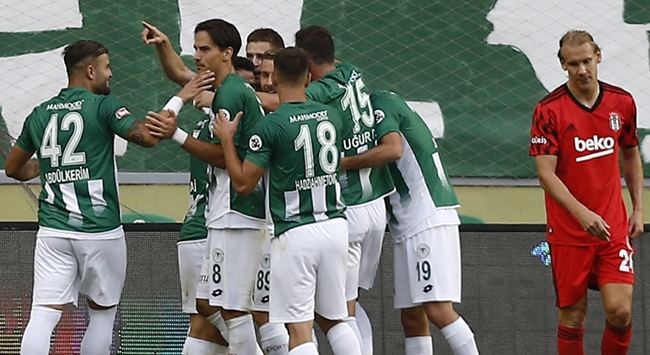 Konyaspor Beşiktaş karşısında farklı kazandı