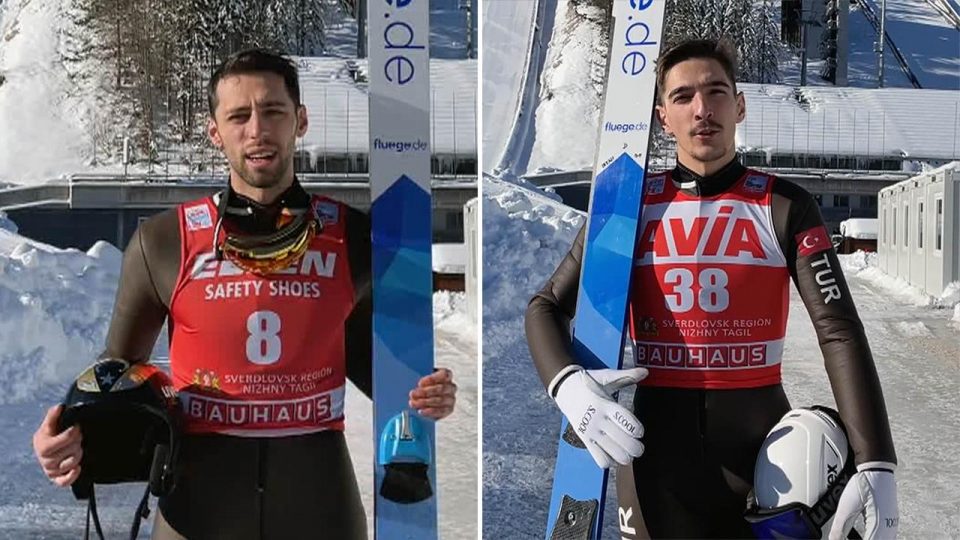 Kayakla atlama olimpik milli sporcularından tarihi başarı
