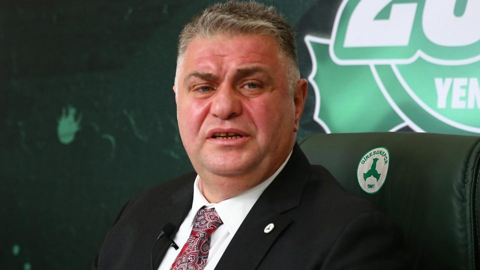 Giresunspor Başkanı Yamak: TFF’nin kararına saygı duyuyoruz