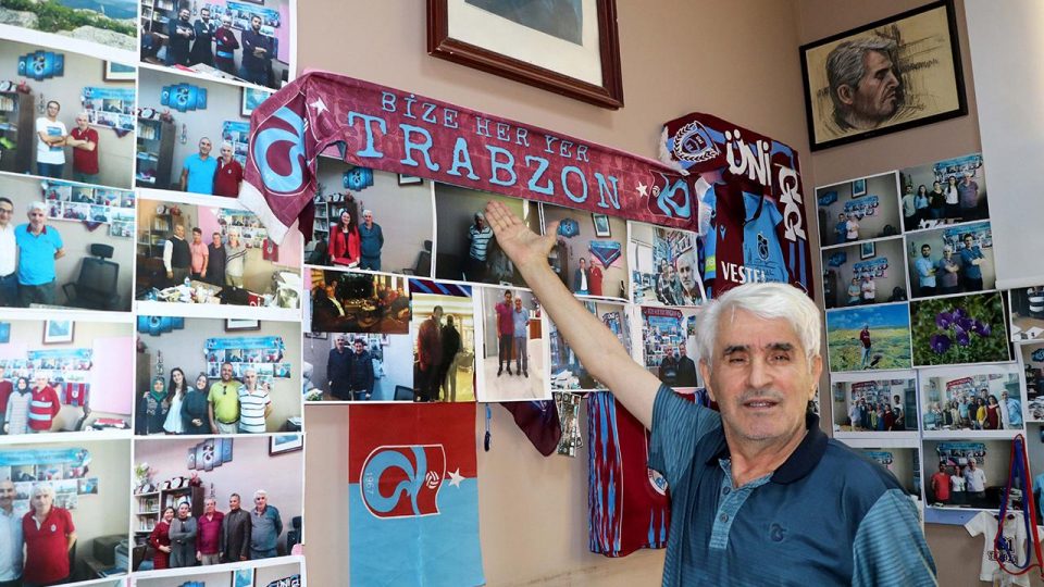 Trabzonspor özlemini odasındaki malzemelerle gideriyor